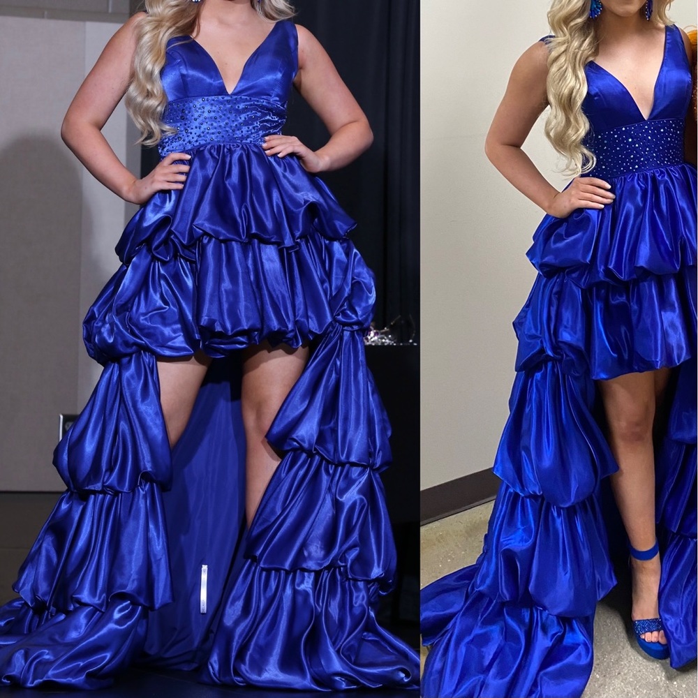 Rachel Allan high low pageant funfashion sz 8 FITS LIKE A 2/4!!